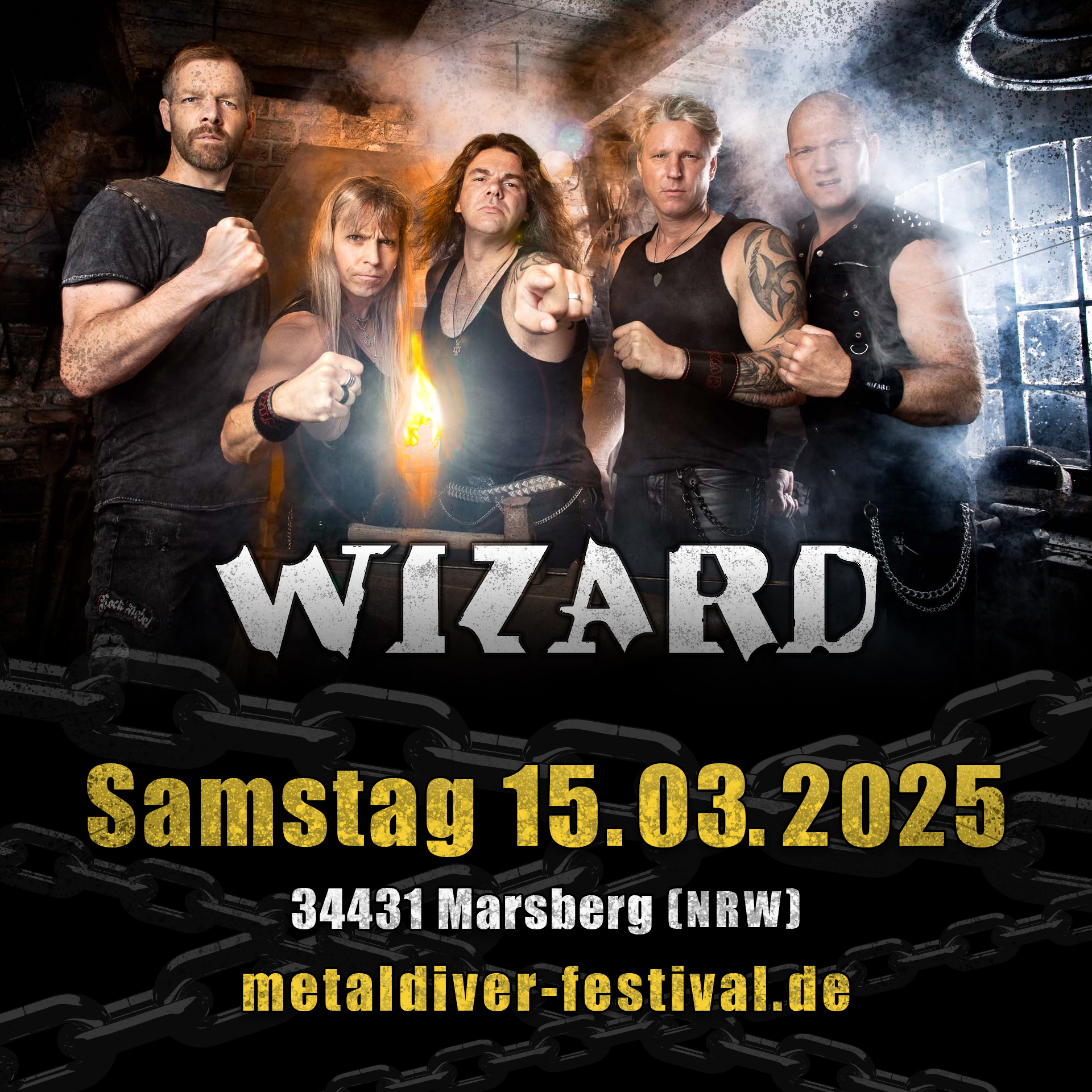 Opener mit der Legion of Doom und purem Heavy Metal von Wizard