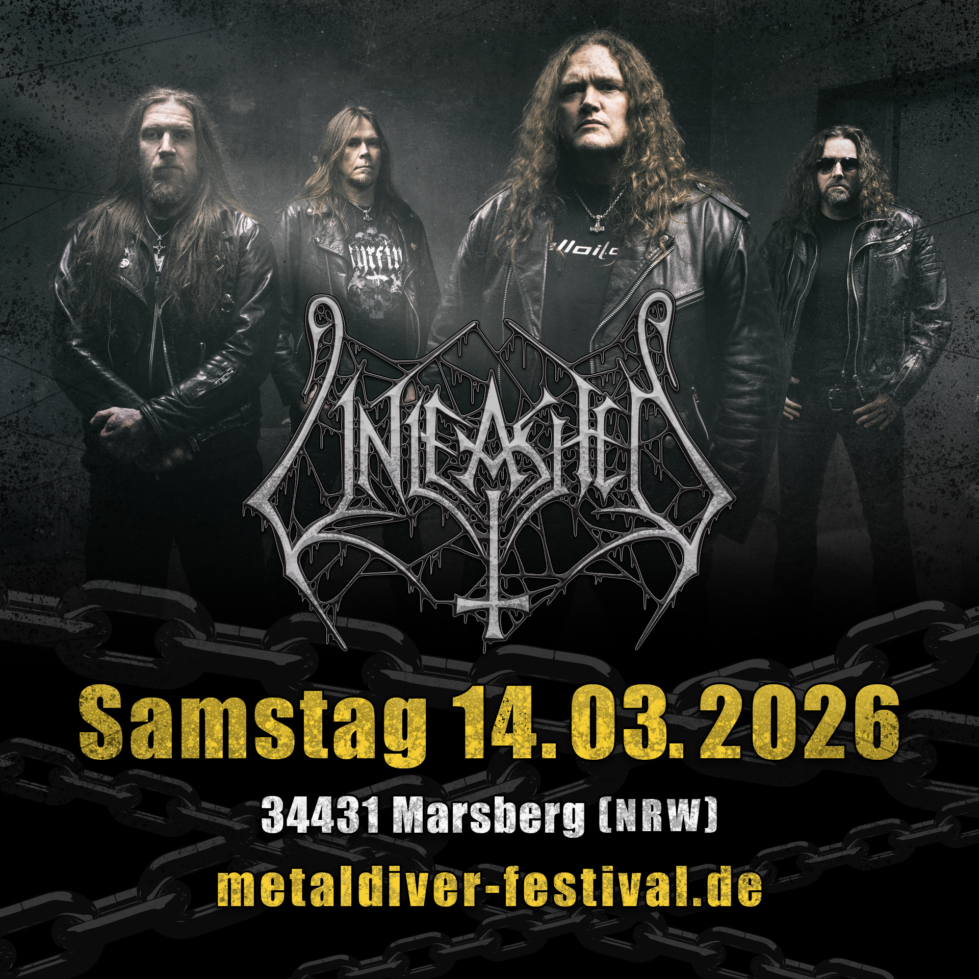 Death Metal Walze Unleashed 2026 beim Metal Diver dabei