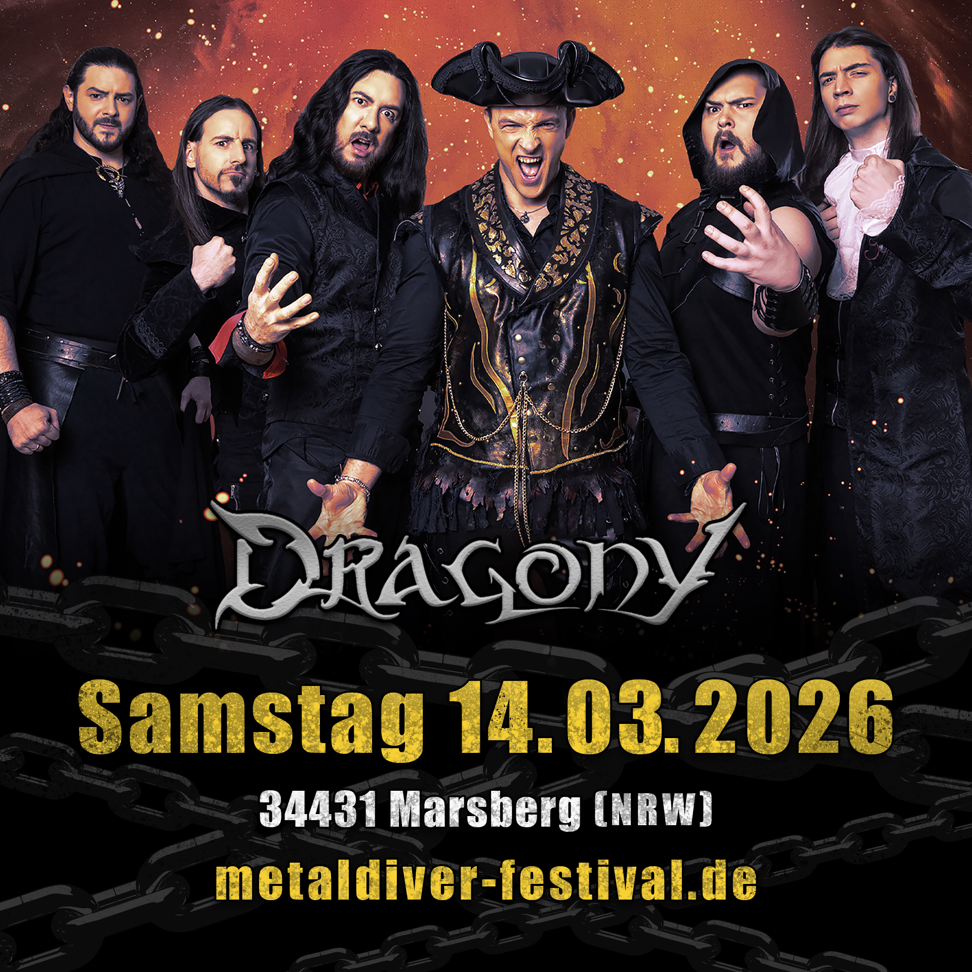Power Metal Band Dragony aus Österreich 2026 dabei