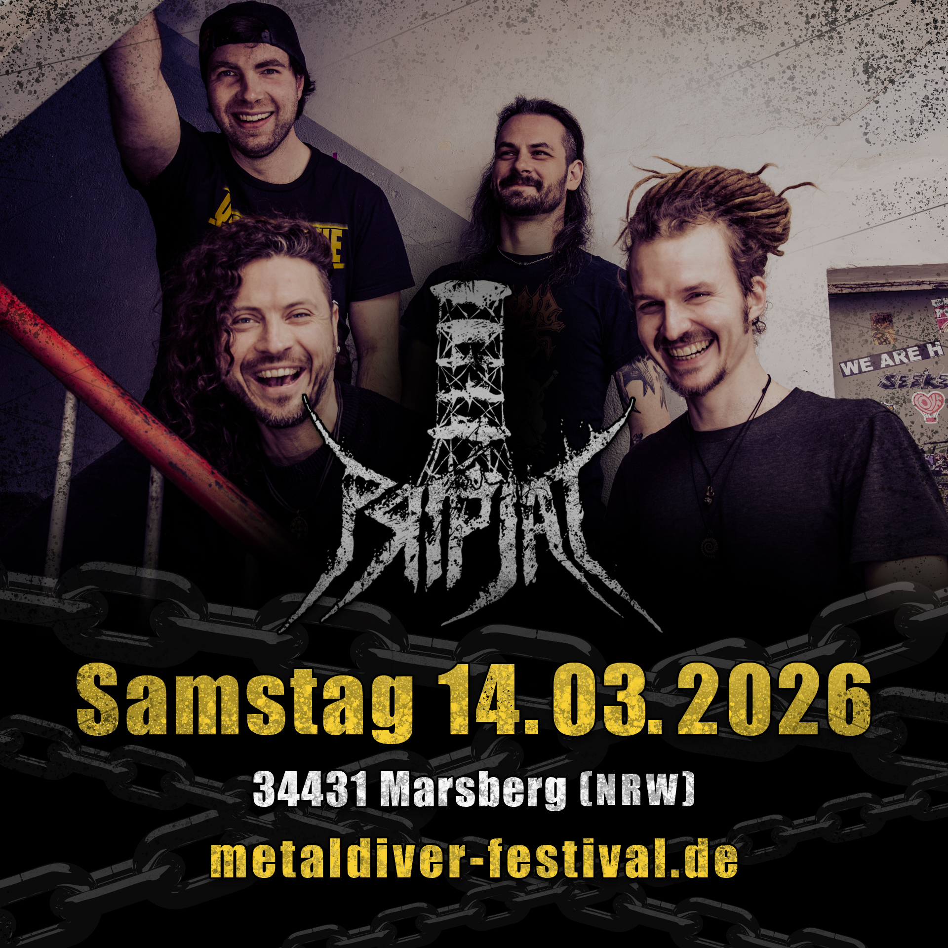 Thrash Metal Band Pripjat in Marsberg dabei