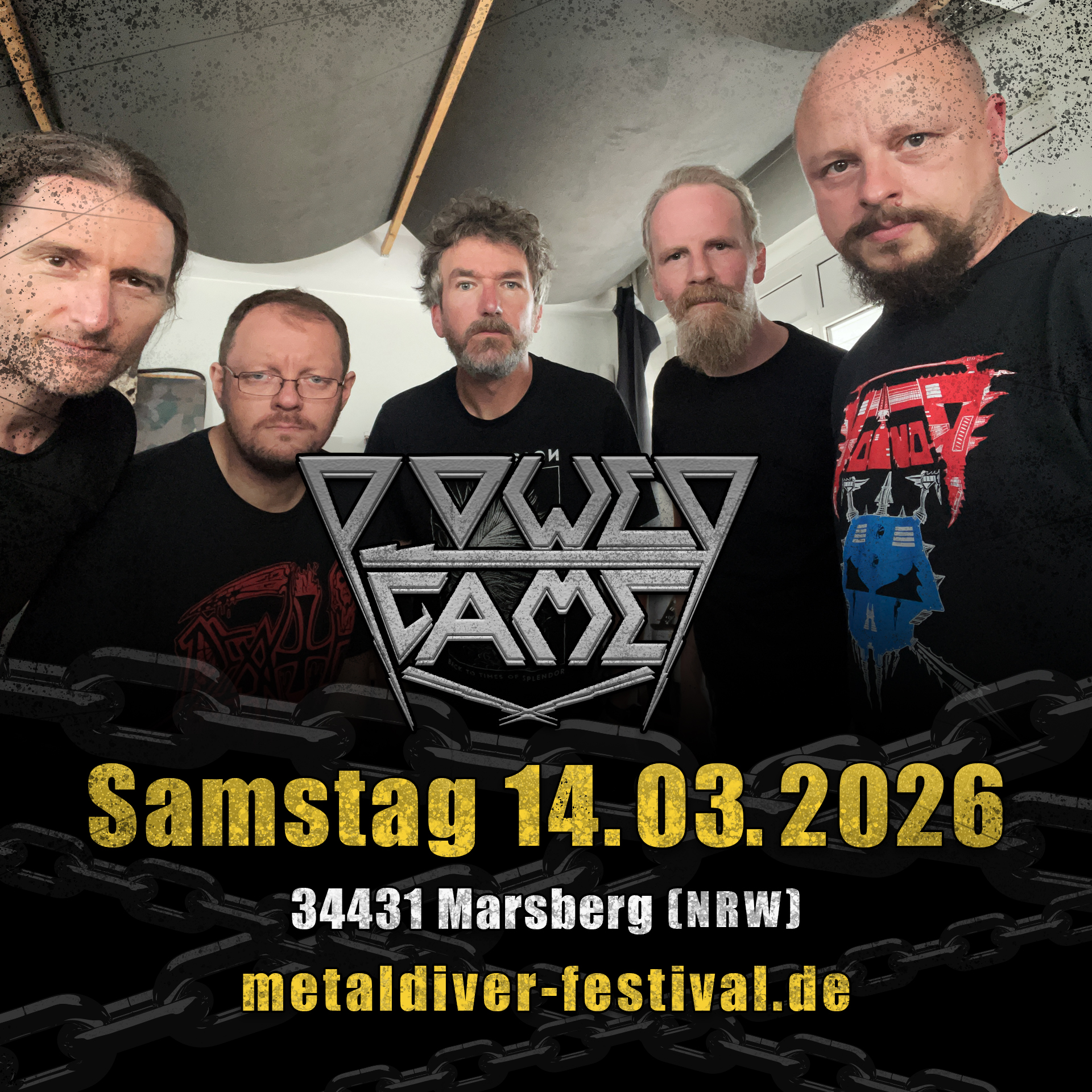 Powergame aus Bielefeld eröffnen das Metal Diver 2026