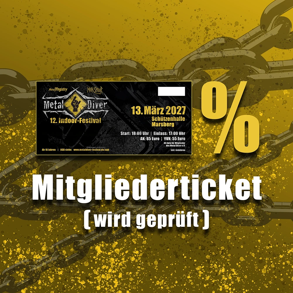 Mitglieder Ticket - 12. Metal Diver Festival